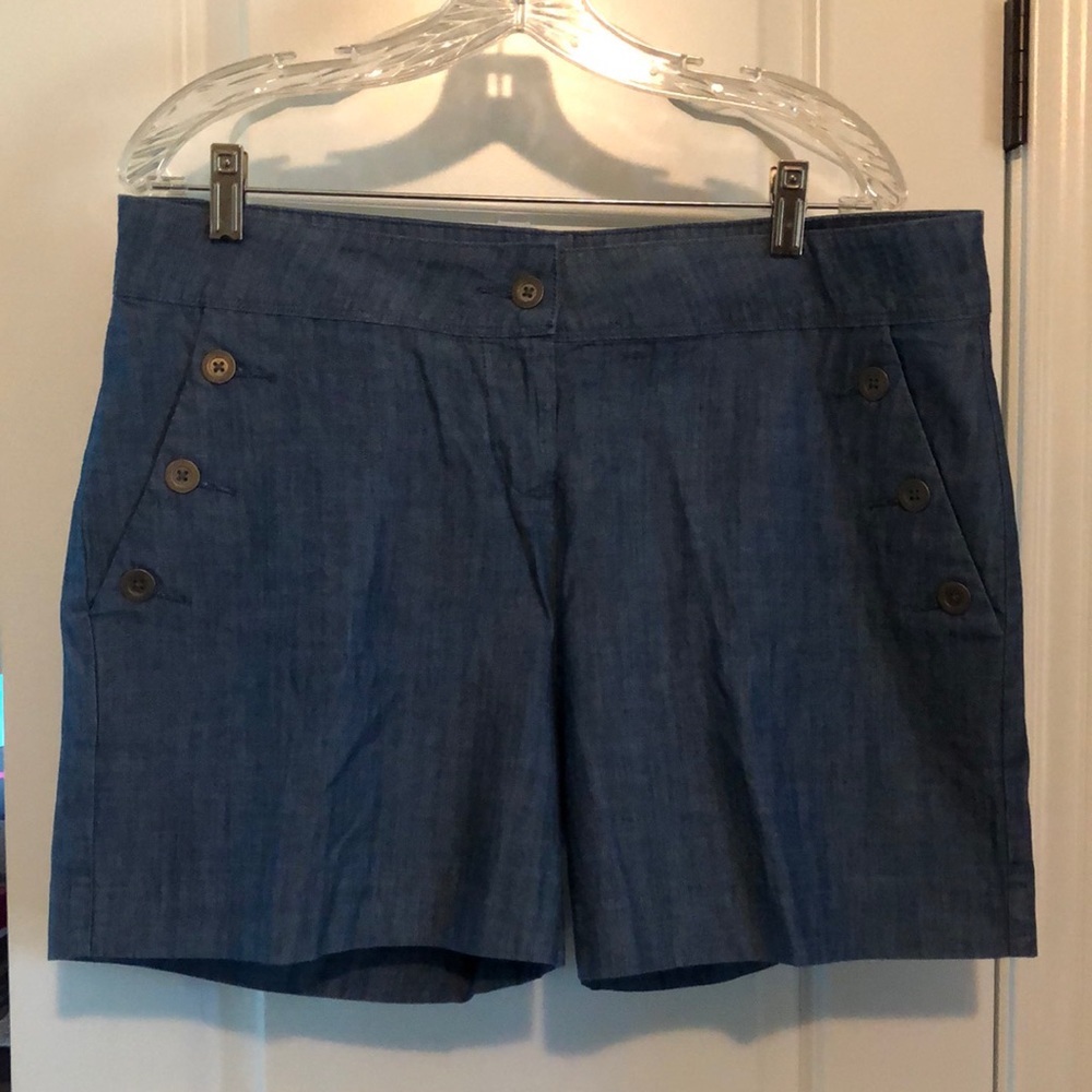 Isaac Mizrahi Chambray Sailor Shorts